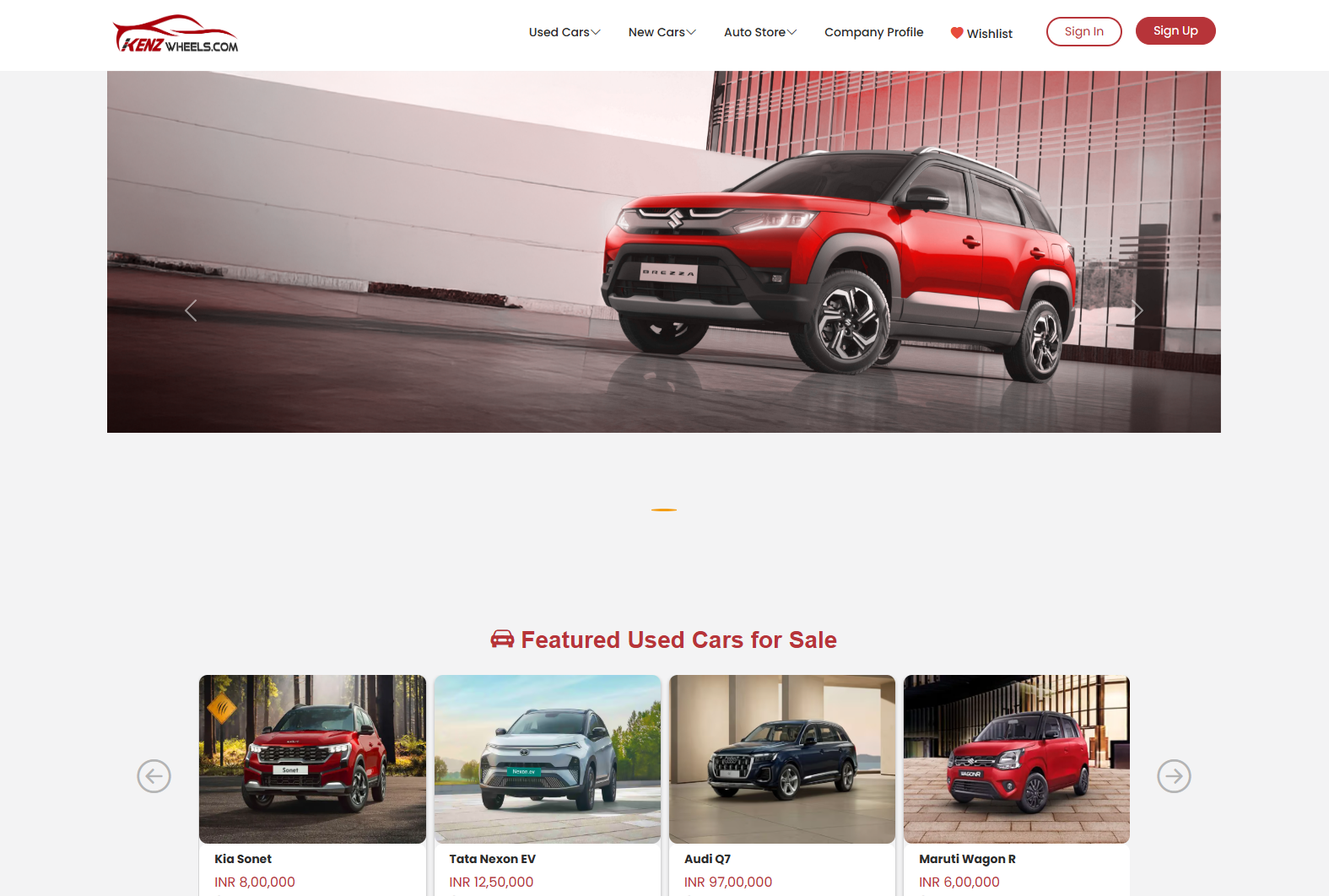 Kenz Wheels E-Commerce Platform